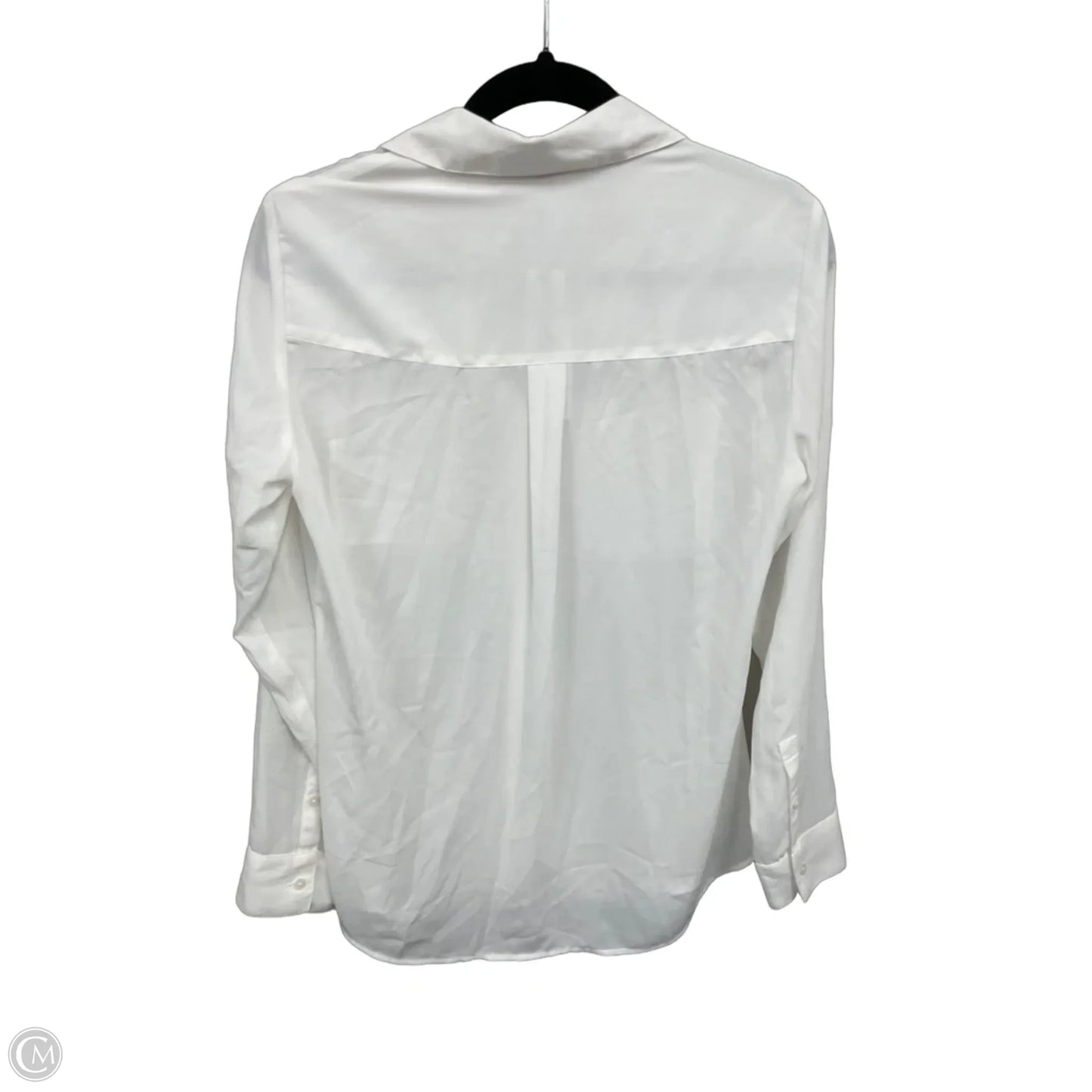 Top Long Sleeve By Express In White, Size: M