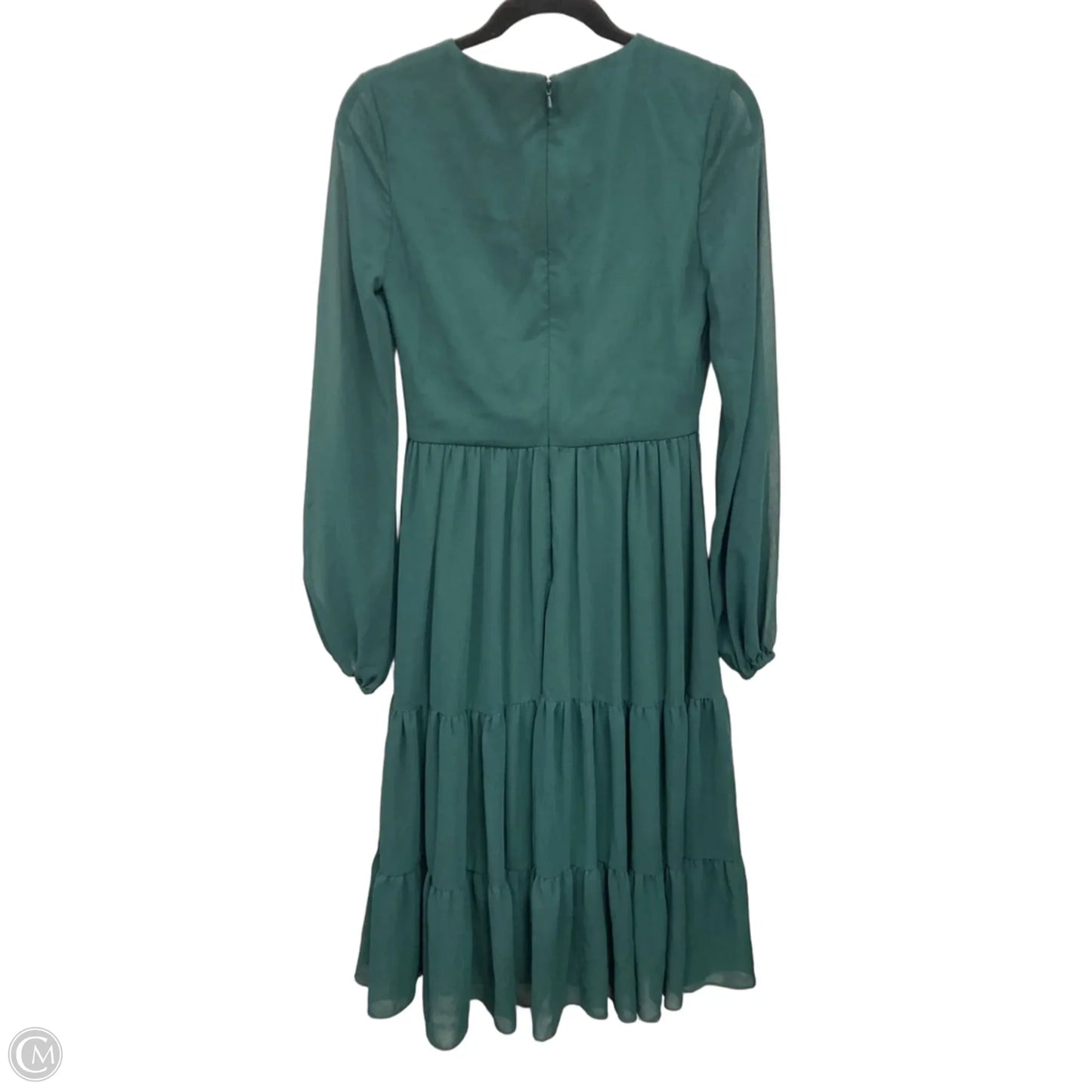 Dress Casual Midi By Mac Duggal In Green, Size: 4