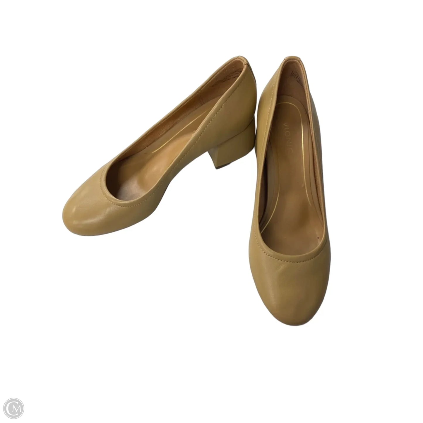 Shoes Heels Block By Vionic In Tan, Size: 8.5