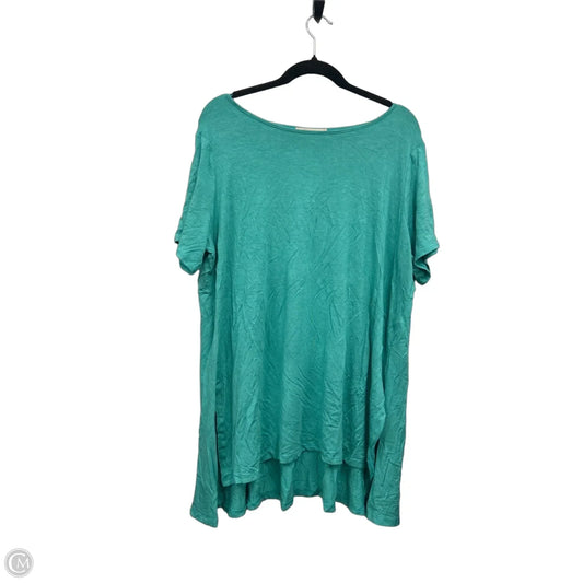 Top Short Sleeve By Philosophy In Green, Size: 1x