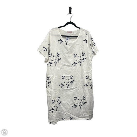 Dress Casual Short By Clothes Mentor In Black & Cream, Size: 2x
