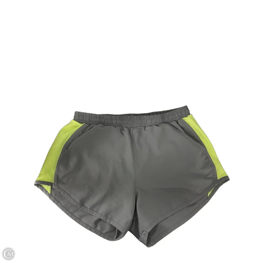 Athletic Shorts By Under Armour In Grey & Yellow, Size: S