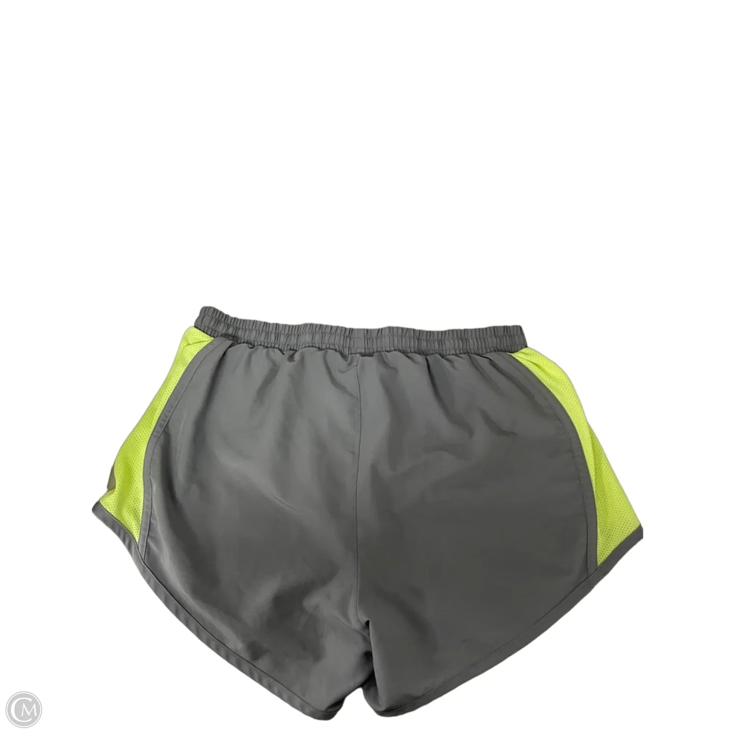 Athletic Shorts By Under Armour In Grey & Yellow, Size: S