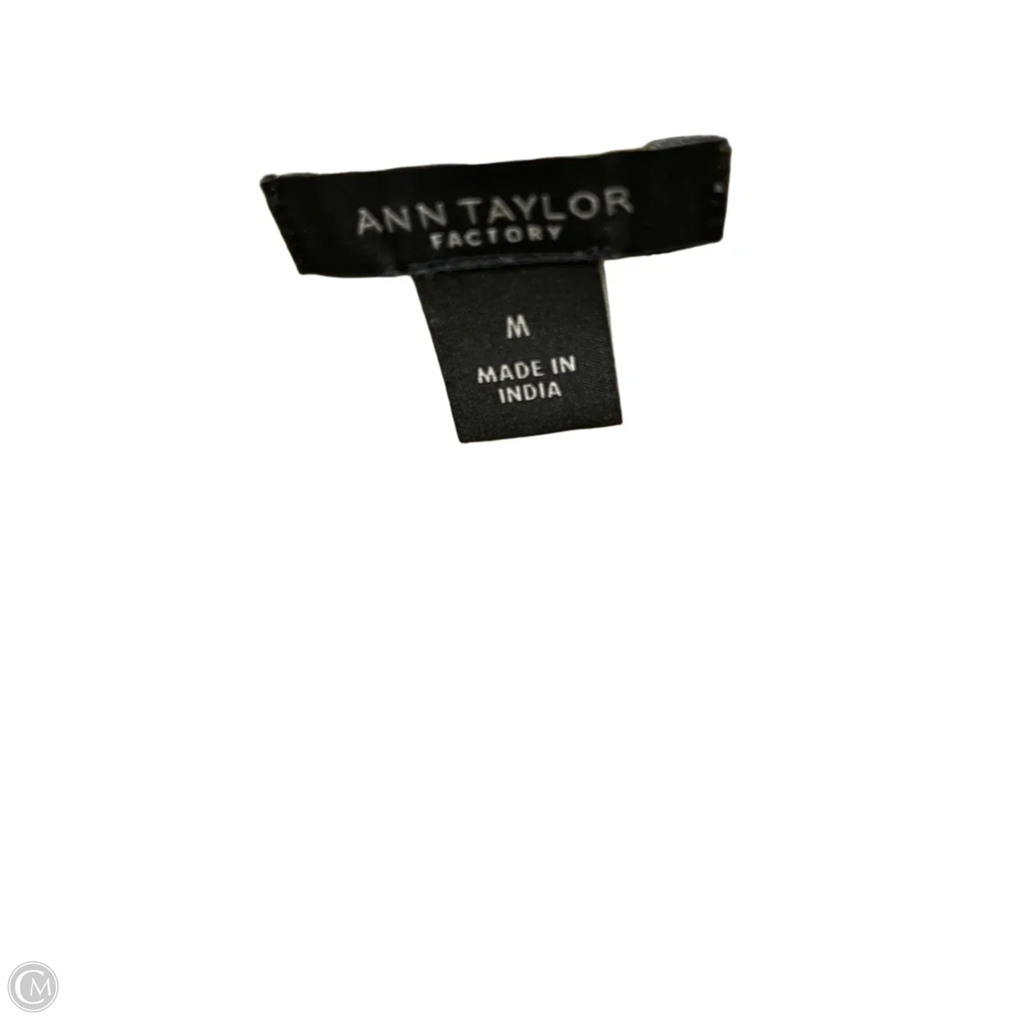 Top Sleeveless By Ann Taylor In Gold & White, Size: M