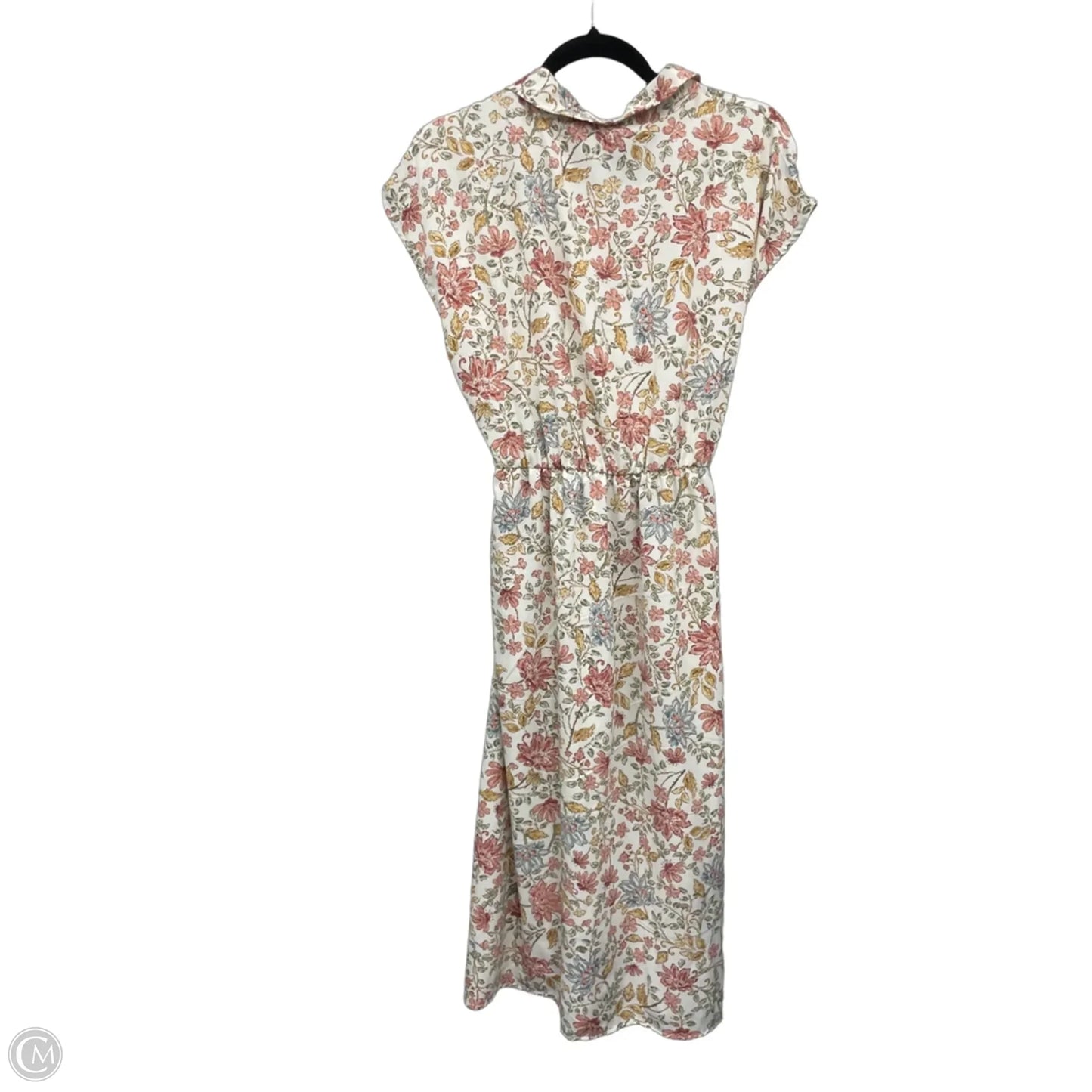 Dress Casual Midi By Lucky Brand In Blue & Orange, Size: L