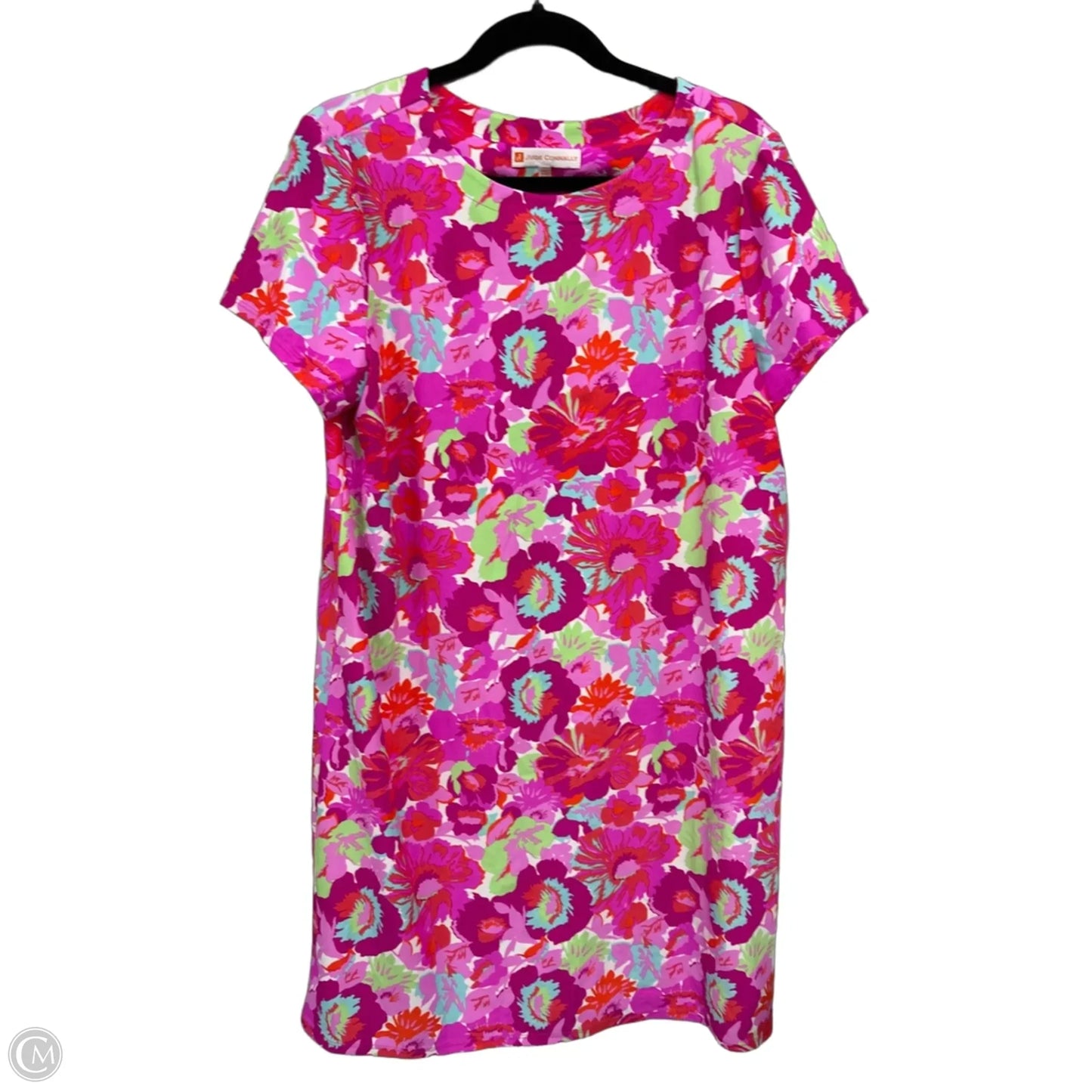 Dress Casual Short By Jude Connally In Green & Pink, Size: Xl