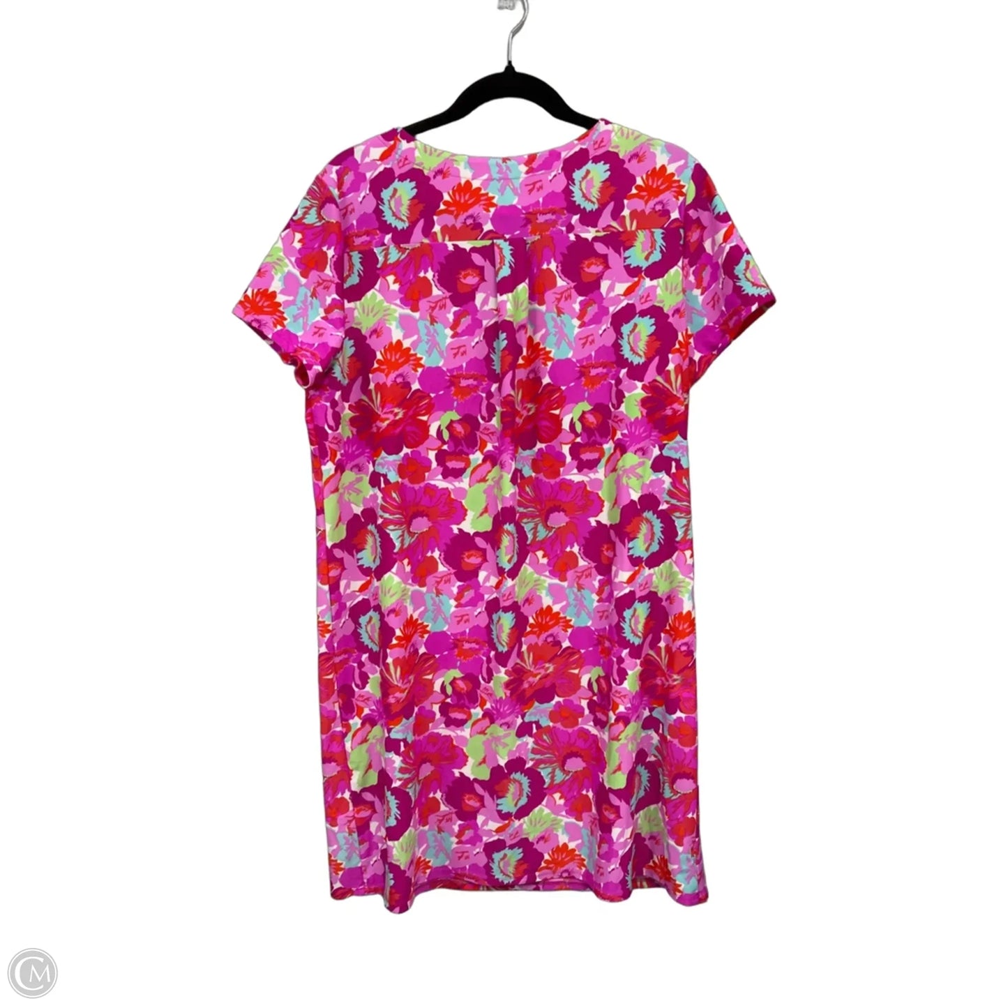Dress Casual Short By Jude Connally In Green & Pink, Size: Xl