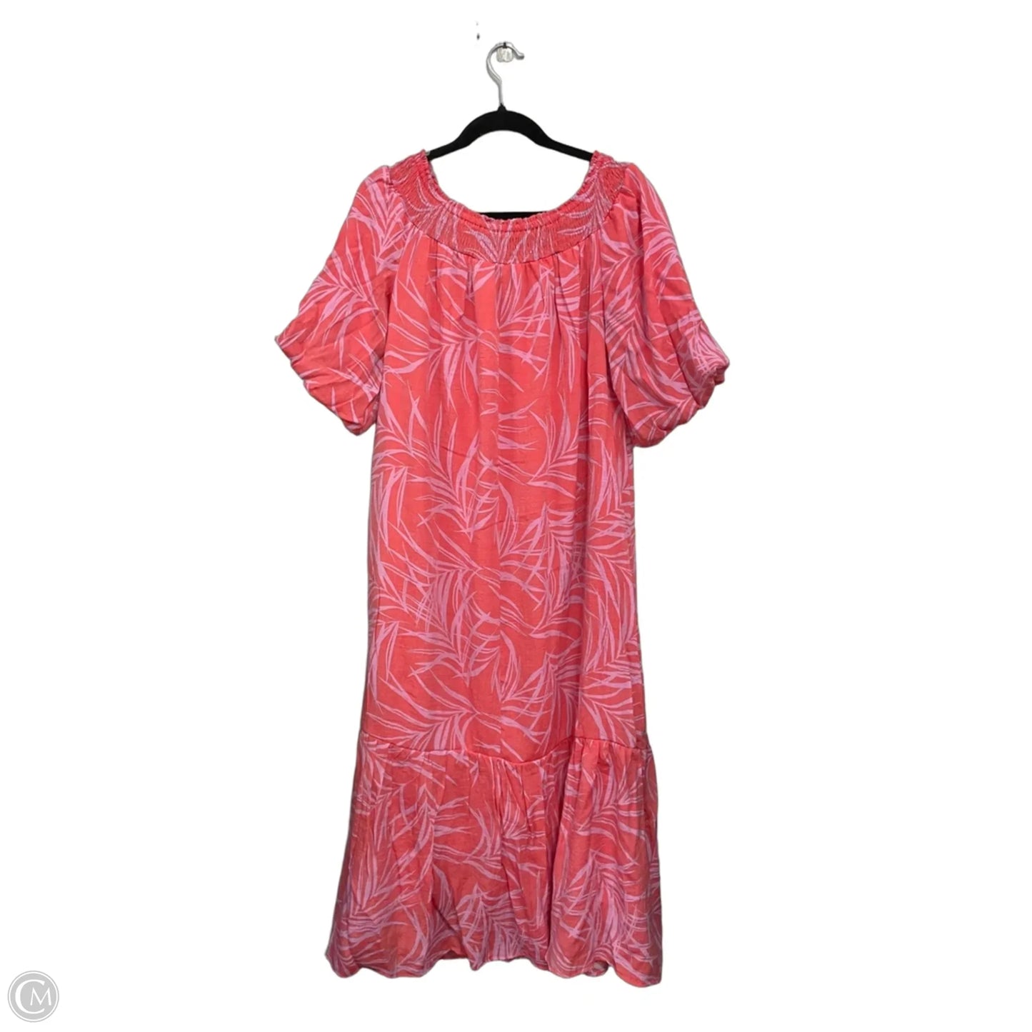Dress Casual Midi By Clothes Mentor In Orange & Purple, Size: M