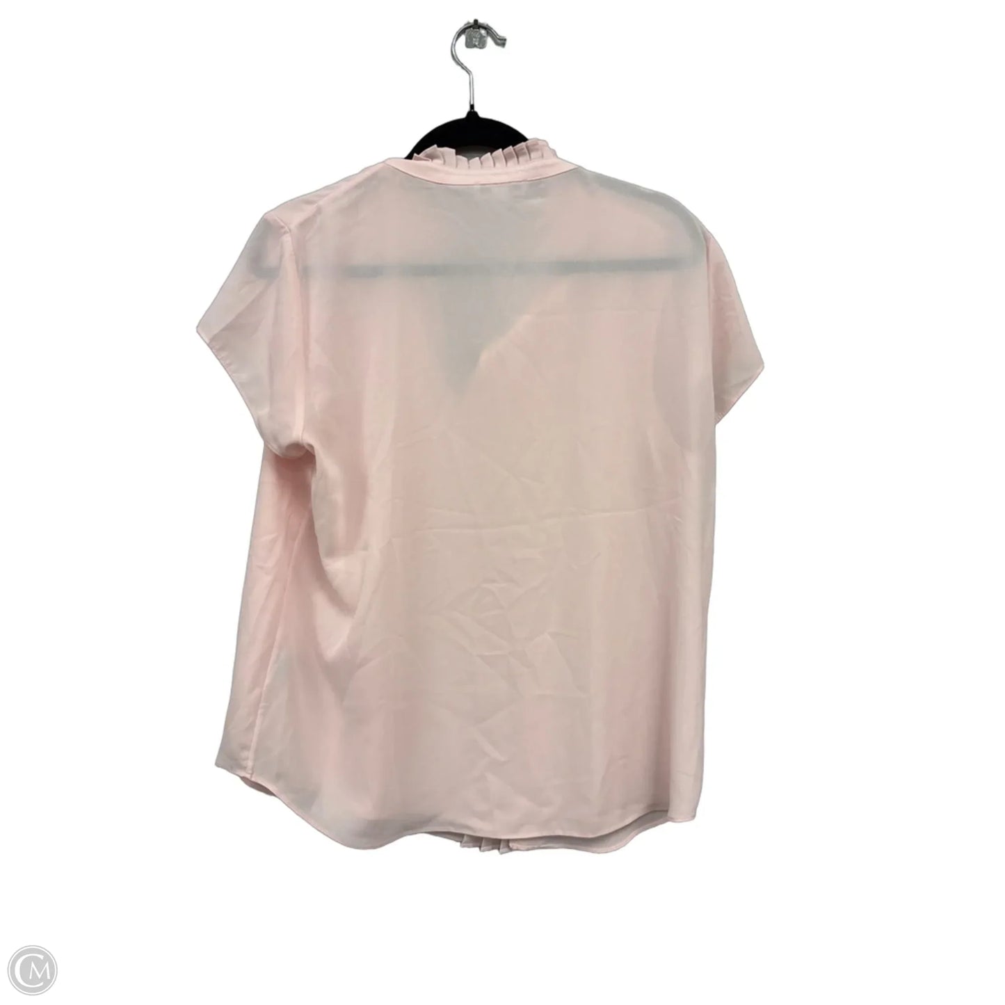Top Short Sleeve By Calvin Klein In Pink, Size: L