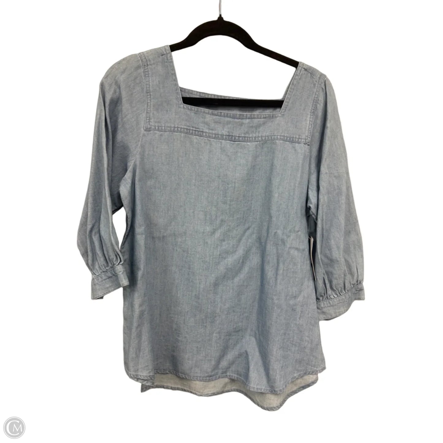 Top 3/4 Sleeve By Time And Tru In Blue, Size: S