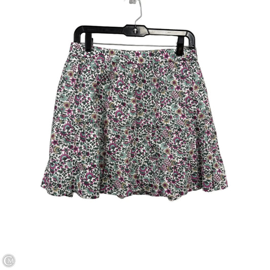 Skirt Mini & Short By J. Crew In Green & Pink, Size: S