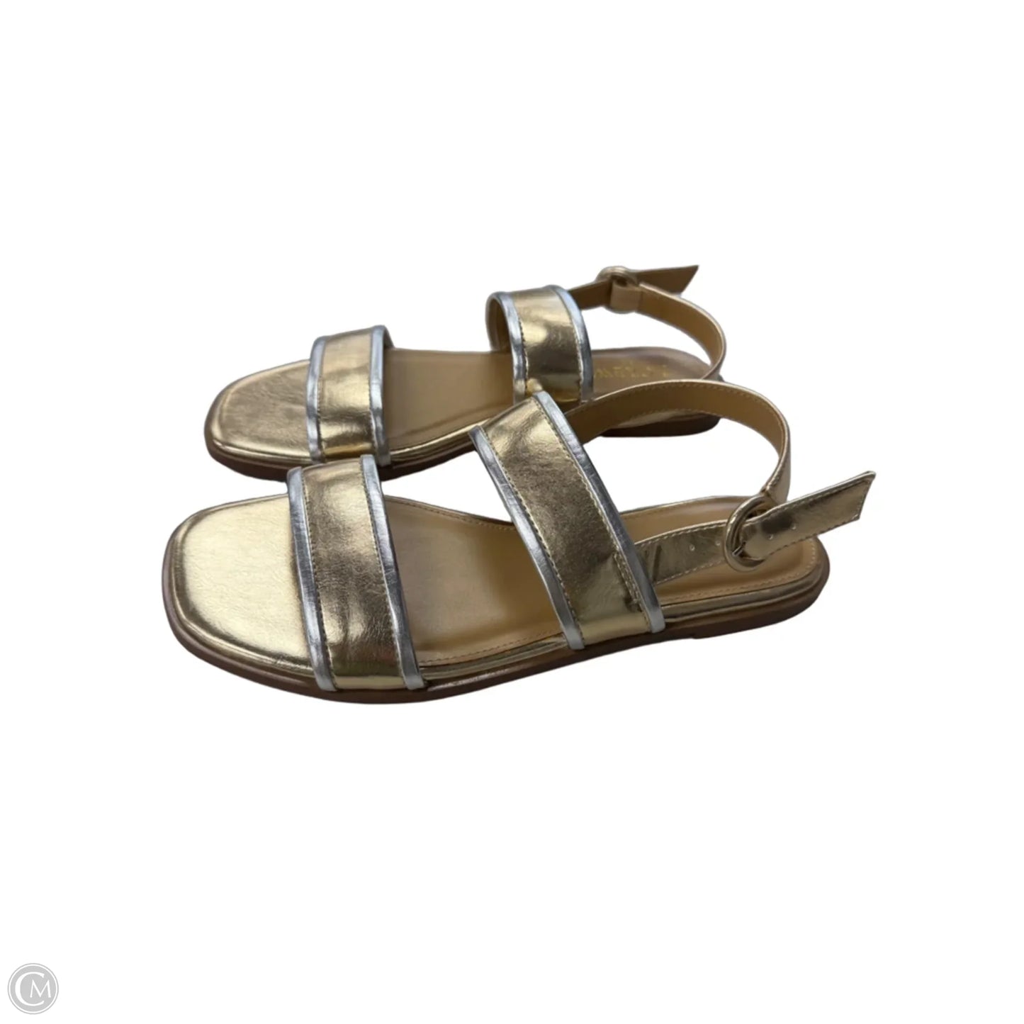 Sandals Flats By J. Crew In Gold, Size: 8
