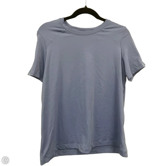 Athletic Top Short Sleeve By Mondetta In Blue, Size: L