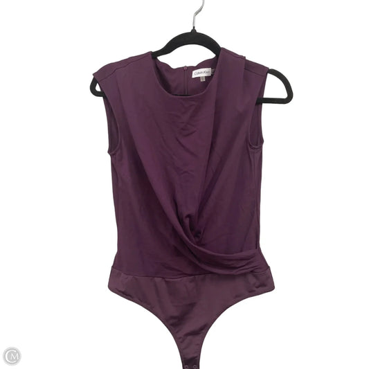 Bodysuit By Calvin Klein In Purple, Size: S