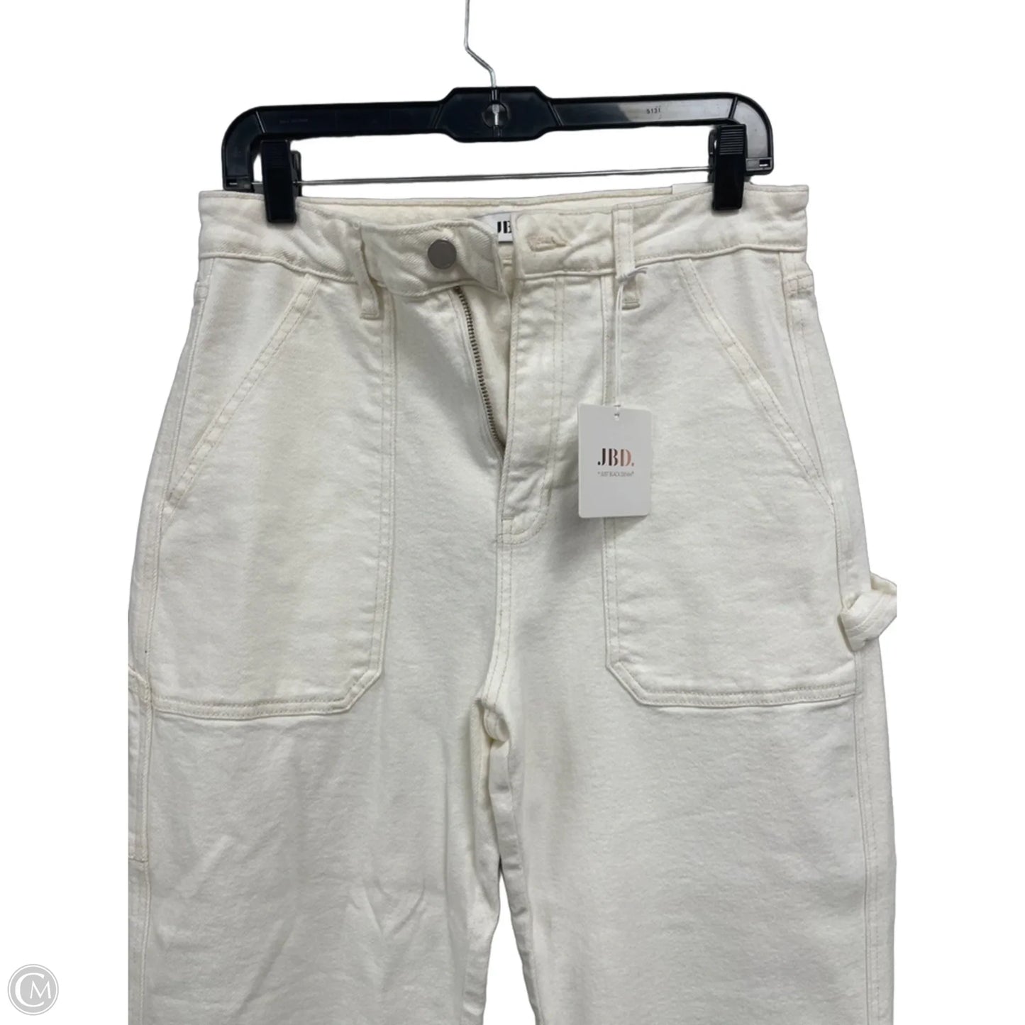 Jeans Wide Leg By Clothes Mentor In Cream, Size: 8