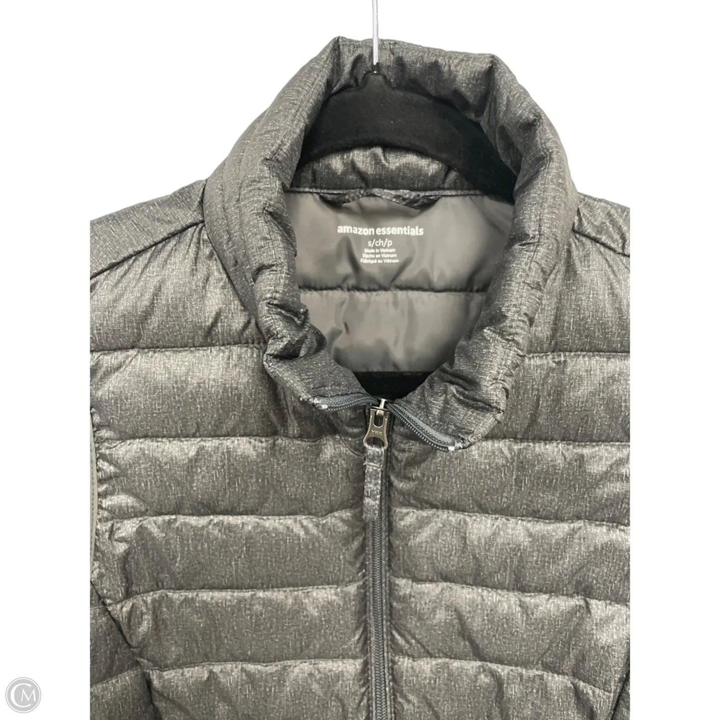 Vest Puffer & Quilted By Amazon Essentials In Grey, Size: S