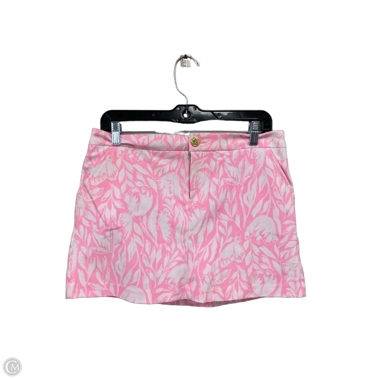 Skort Designer By Lilly Pulitzer In Pink & White, Size: 4