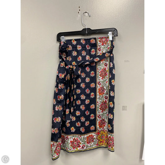 Skirt Midi By Loft In Blue & Pink, Size: L