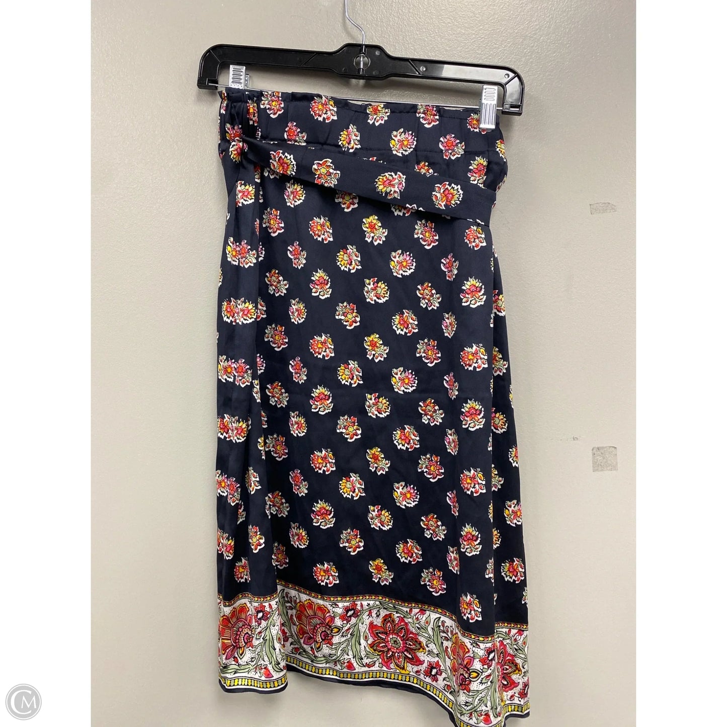 Skirt Midi By Loft In Blue & Pink, Size: L