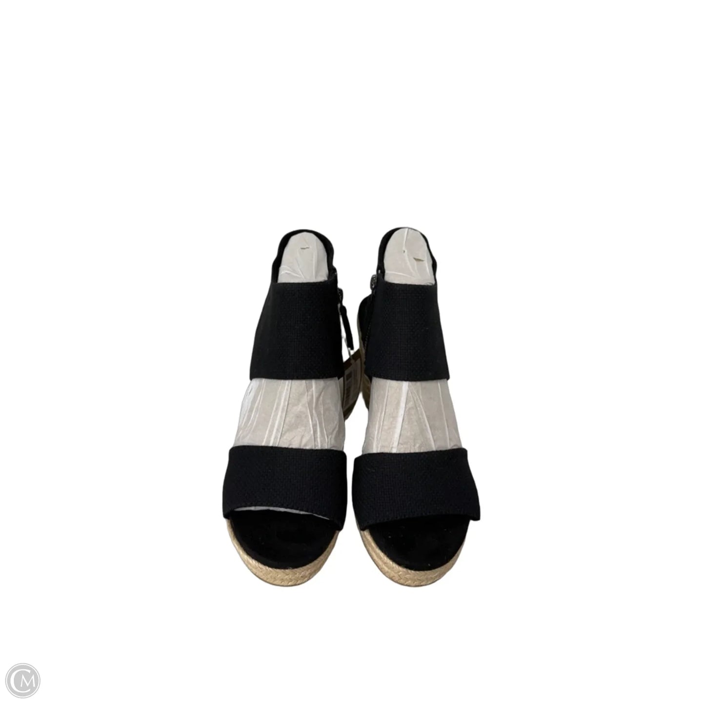 Sandals Heels Block By Toms In Black & Tan, Size: 11