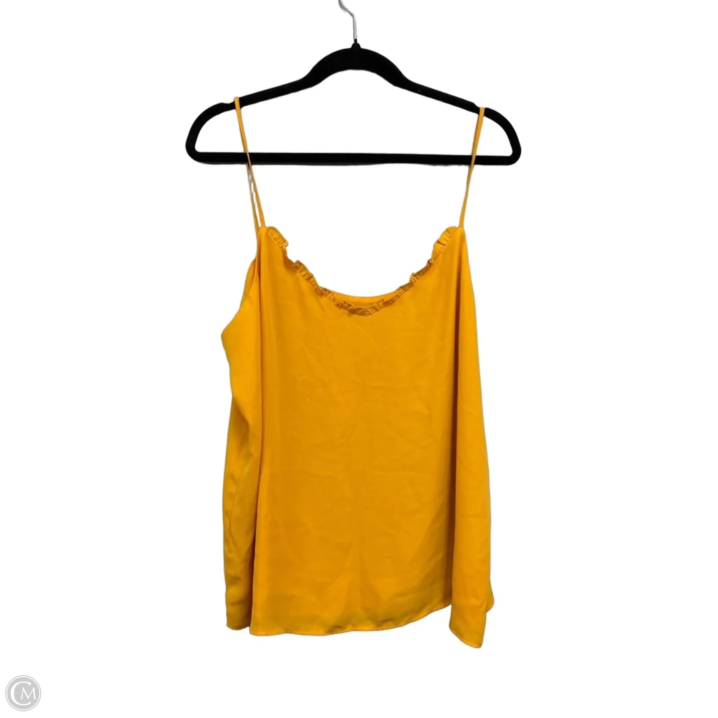Top Sleeveless By Loft In Gold, Size: Xl