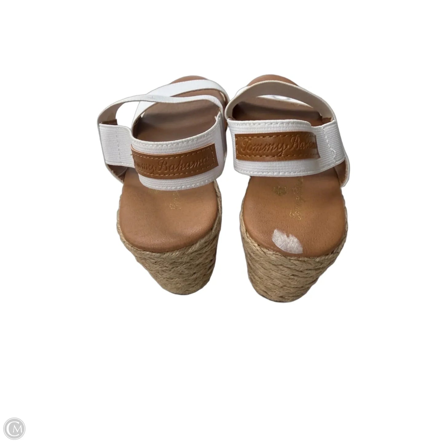 Sandals Heels Wedge By Tommy Bahama In White, Size: 10