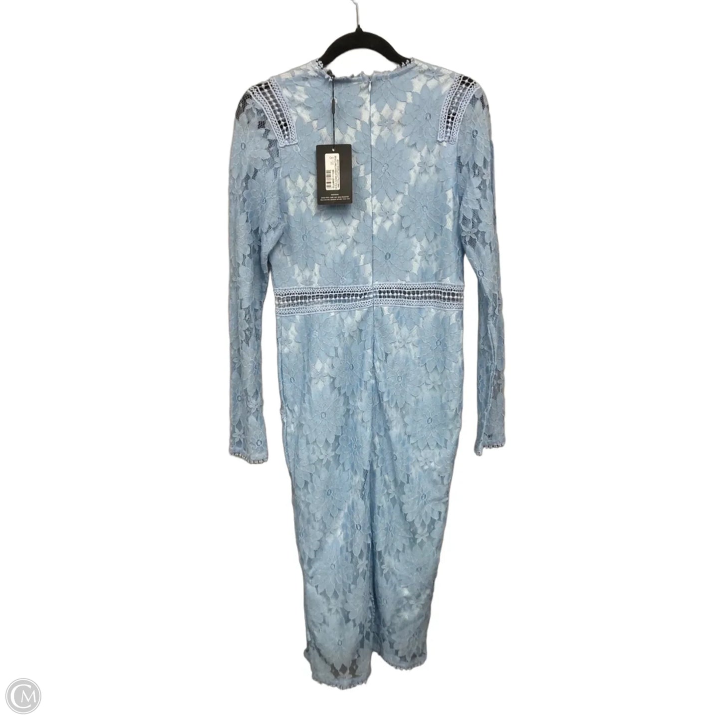 Dress Casual Midi By Pretty Little Thing In Blue, Size: 8
