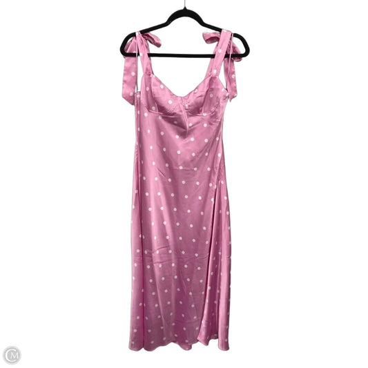 Dress Casual Maxi By Astr In Pink & White, Size: M