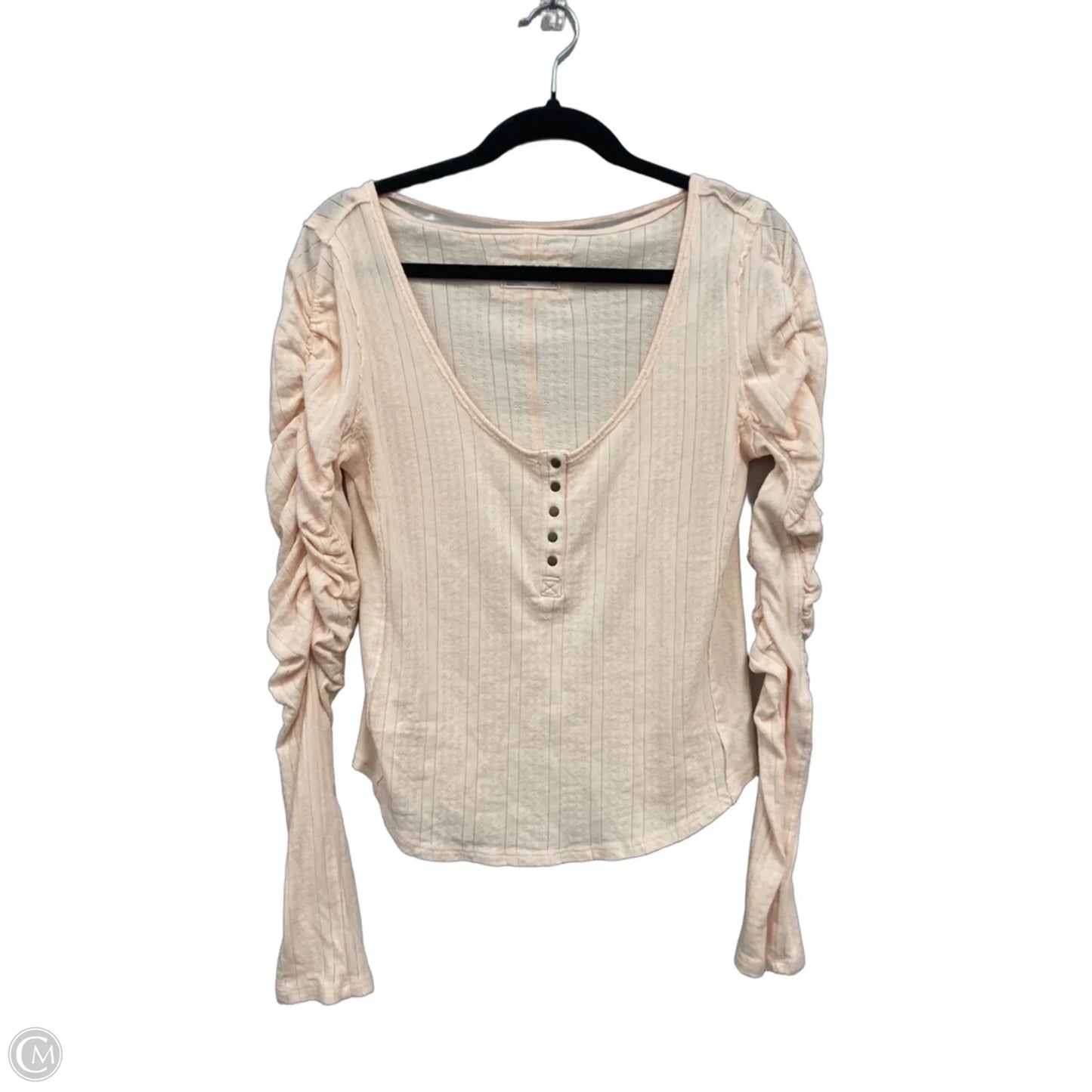 Top Long Sleeve By We The Free In Peach, Size: M