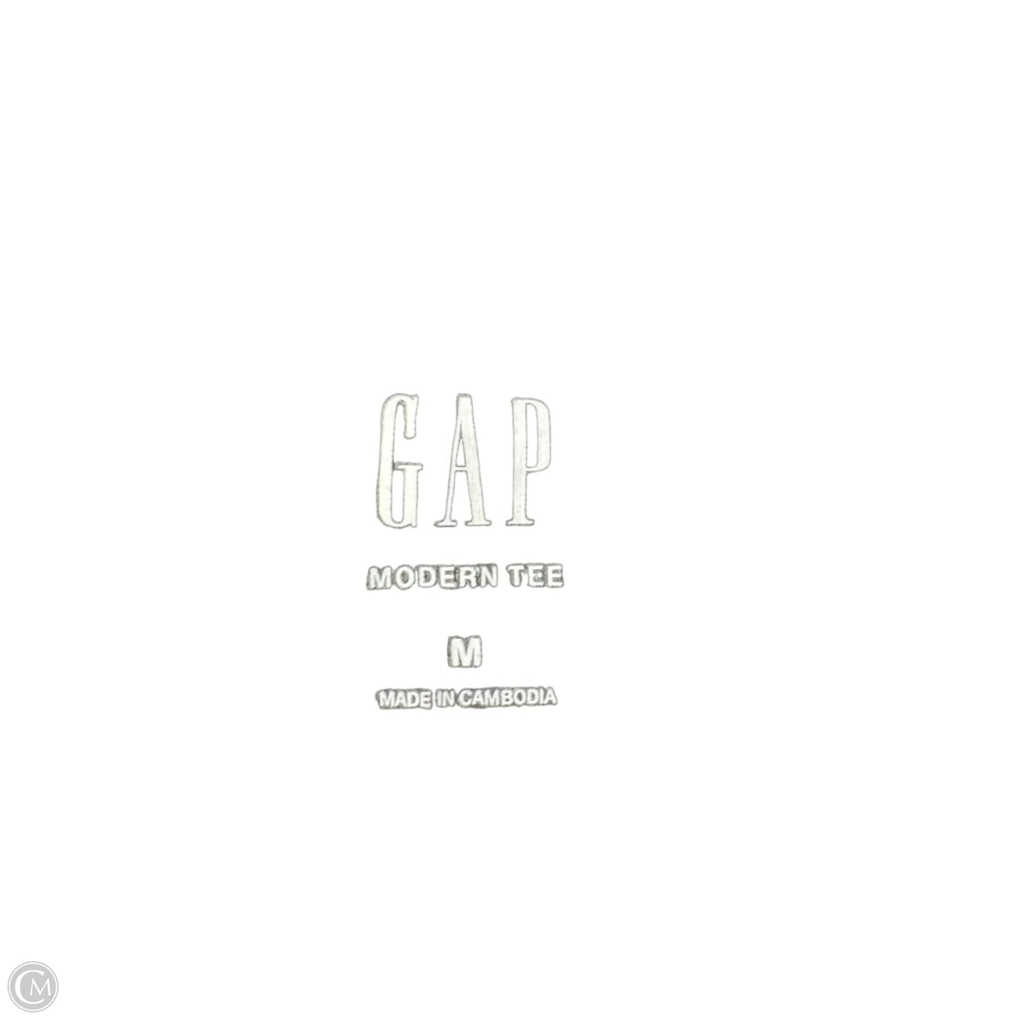 Top Short Sleeve Basic By Gap In Black, Size: M