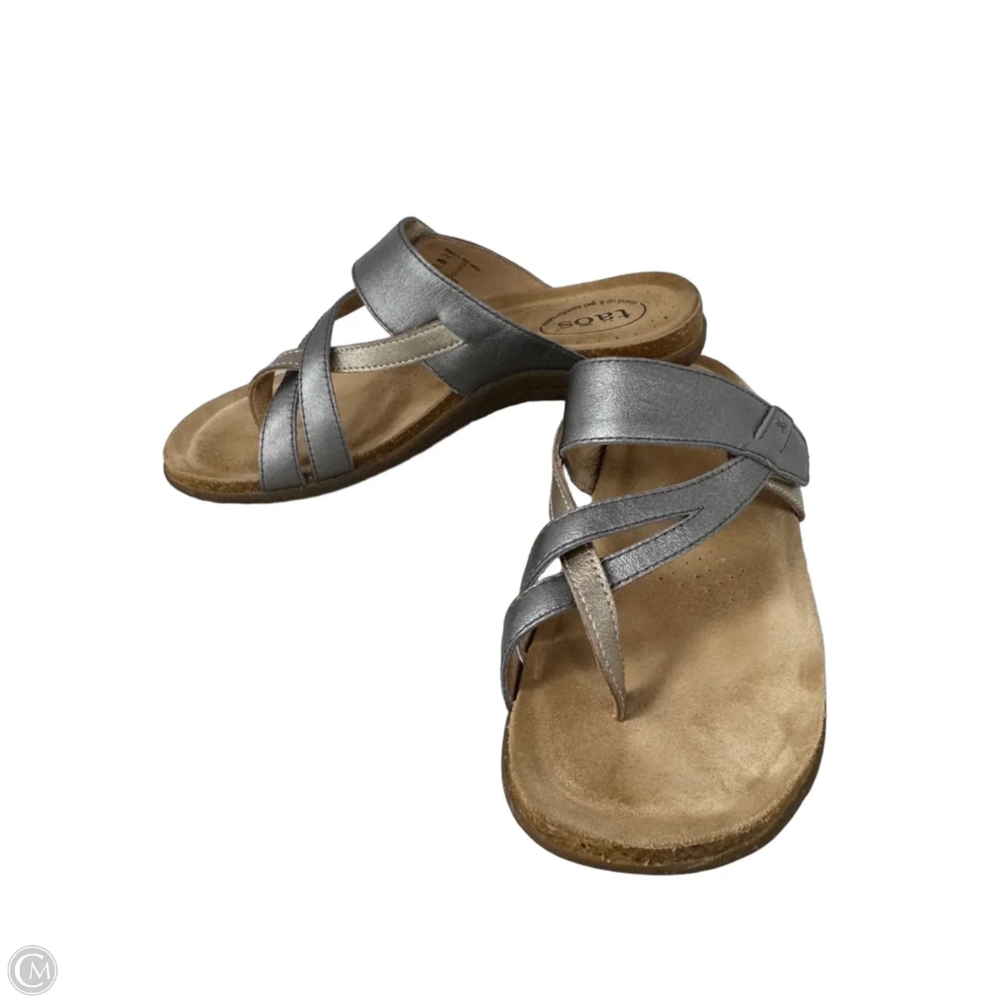 Sandals Flats By Taos In Gold & Silver, Size: 9