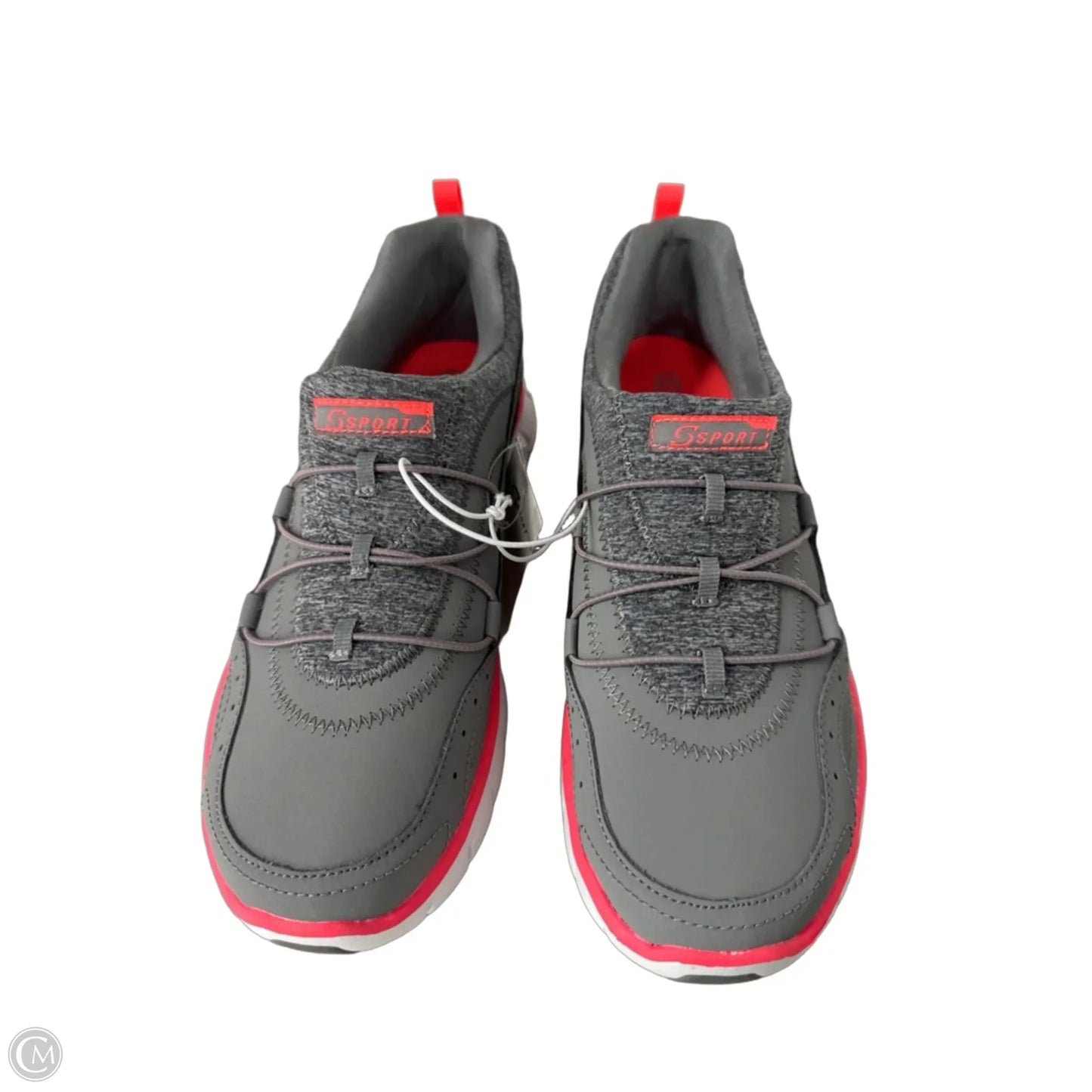 Shoes Athletic By Skechers In Grey & Orange, Size: 9.5