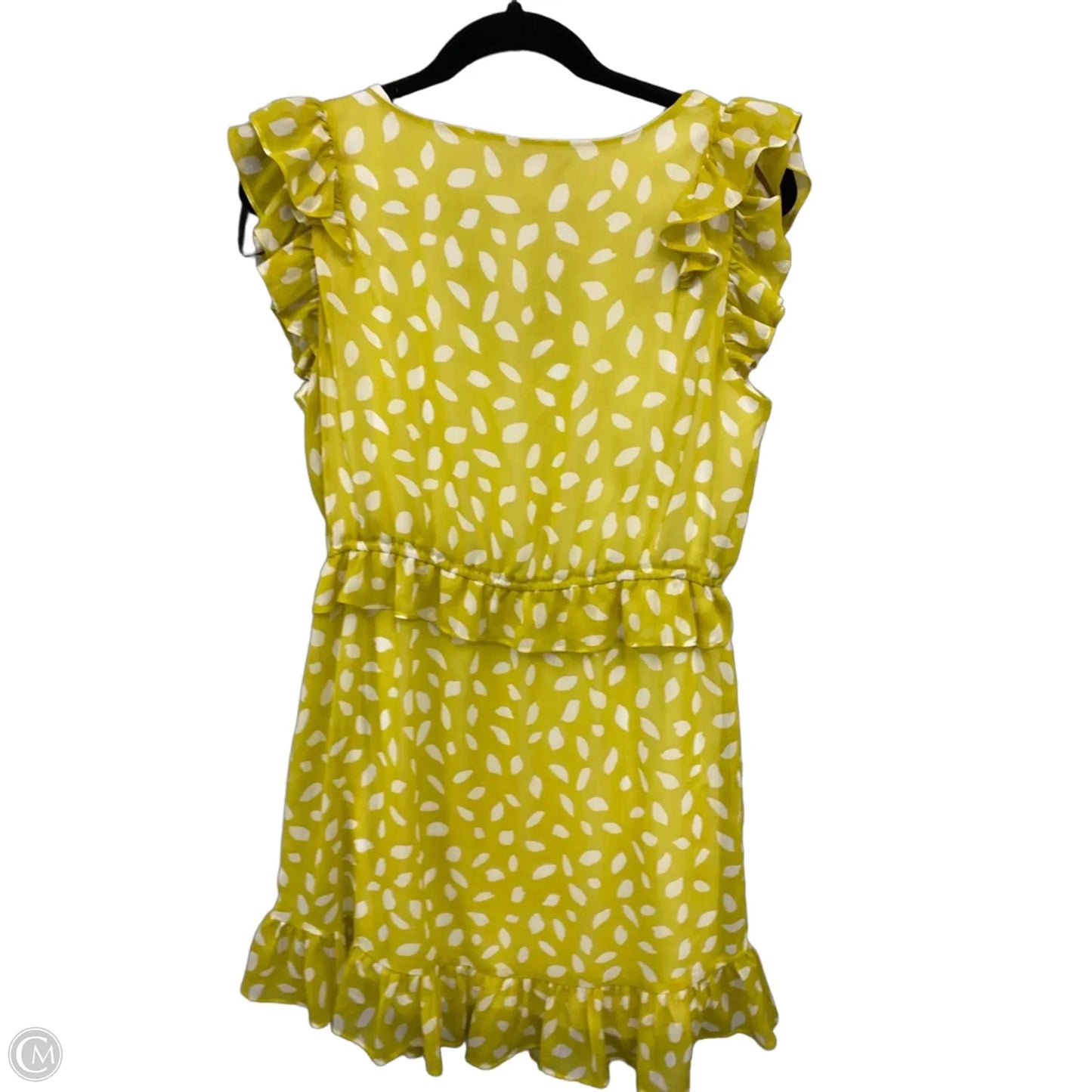 Dress Casual Midi By Emma And Michele In Gold & White, Size: M