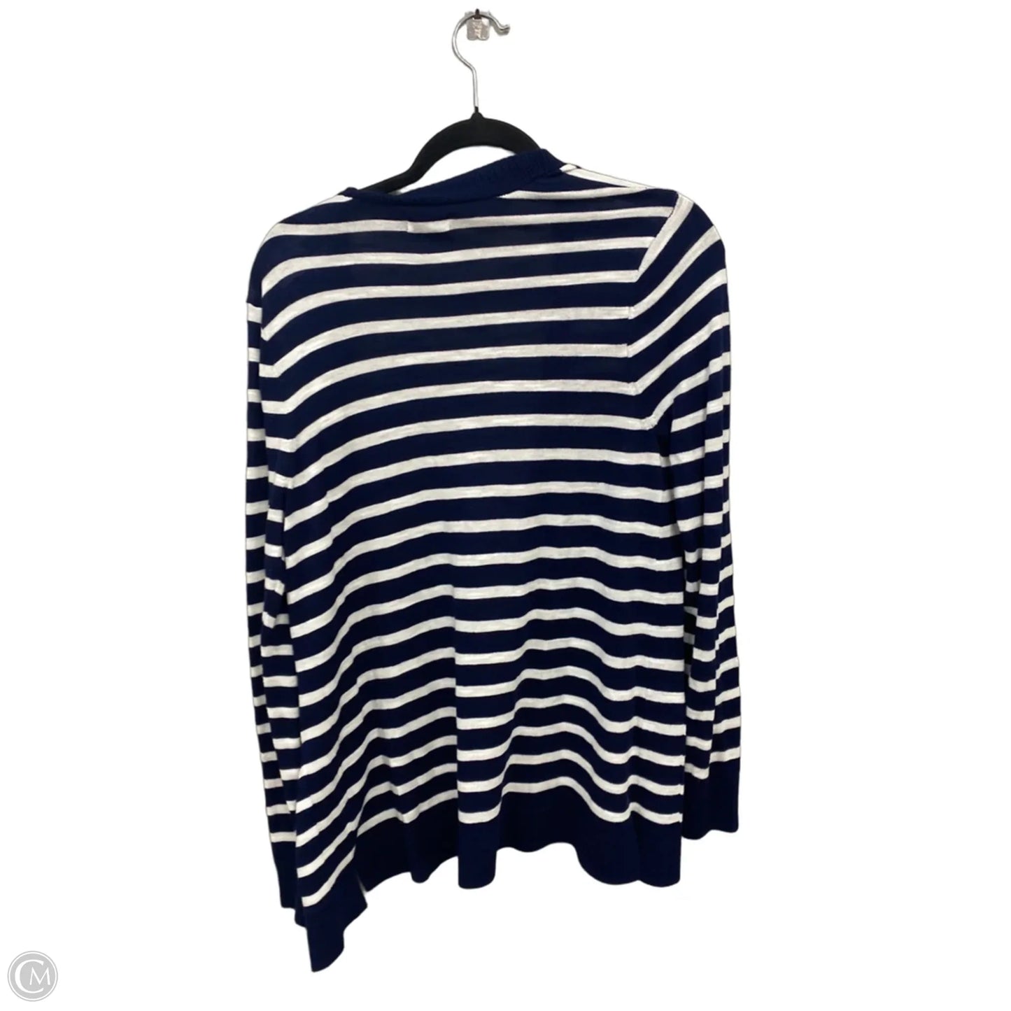 Cardigan By Crown And Ivy In Blue & White, Size: S