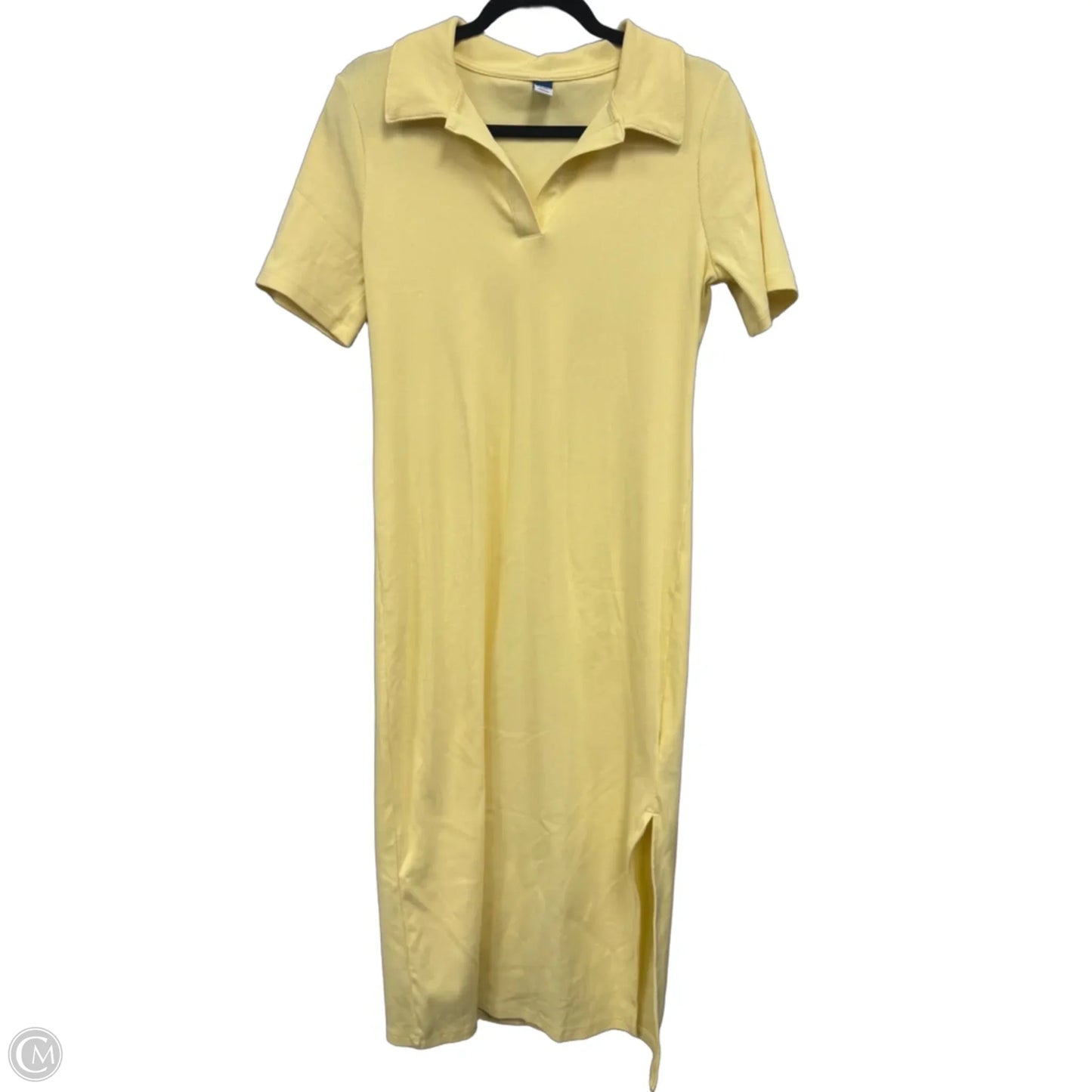 Dress Casual Midi By Old Navy In Yellow, Size: S
