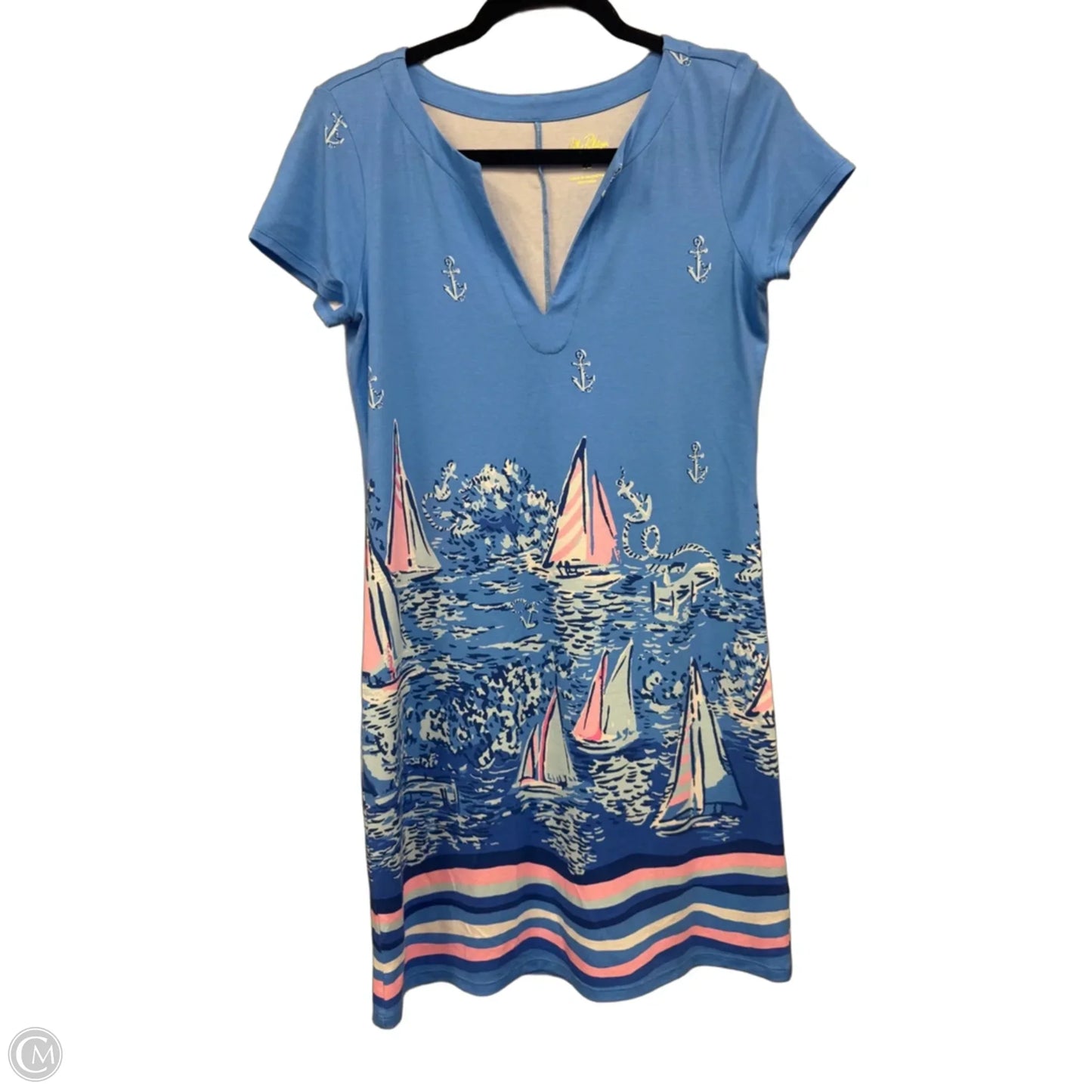 Dress Designer By Lilly Pulitzer In Blue & Pink, Size: S