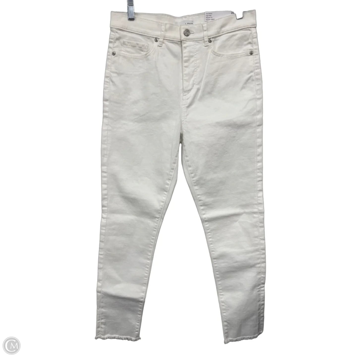 Jeans Skinny By Loft In Cream, Size: 6