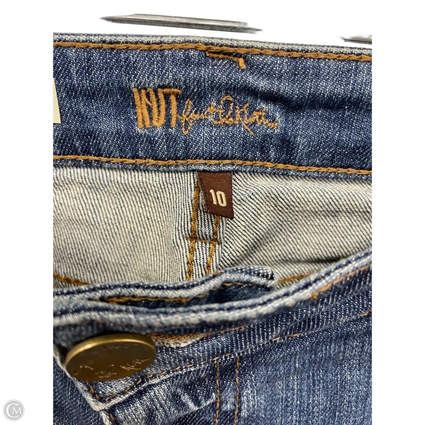 Jeans Boyfriend By Kut In Blue, Size: 10