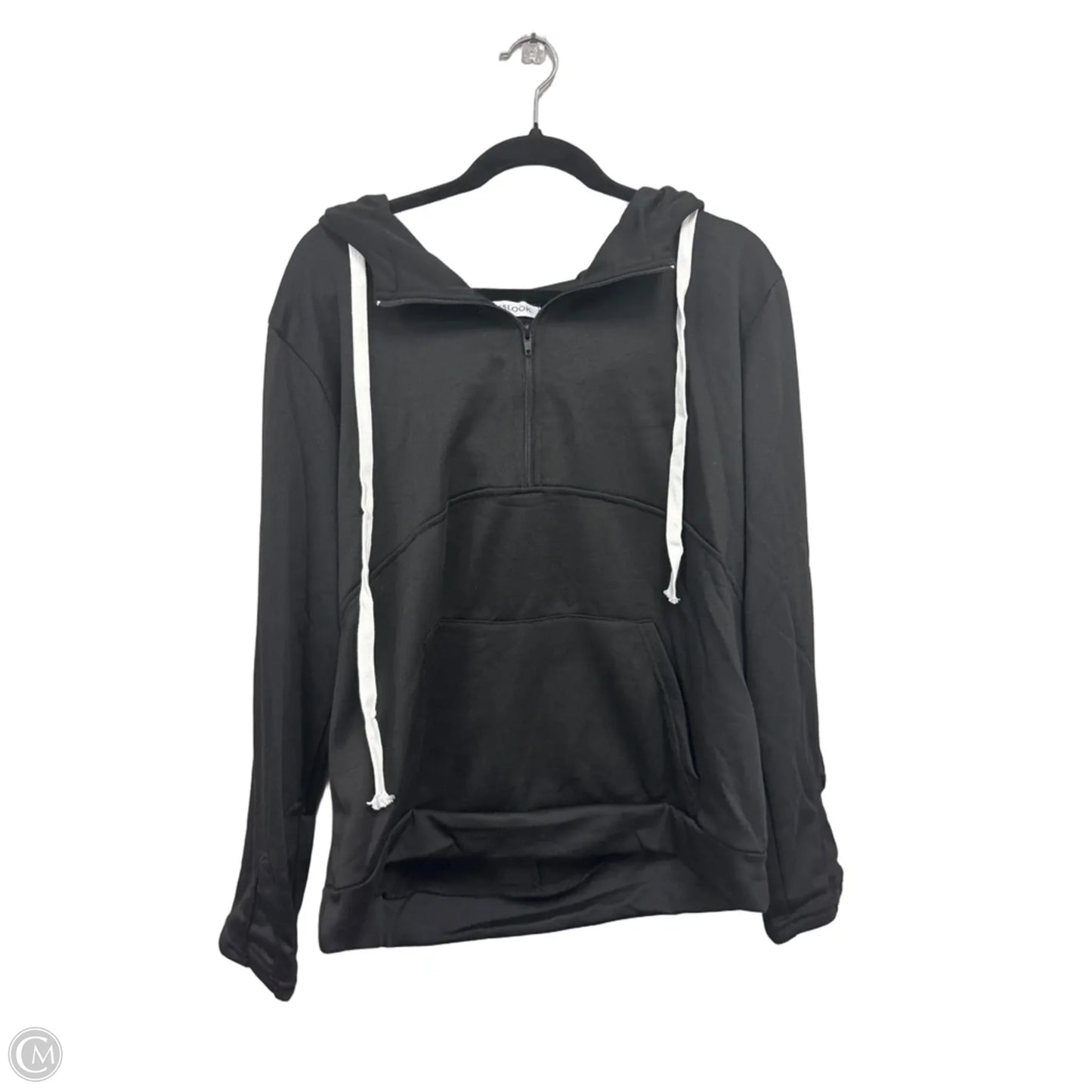Sweatshirt Hoodie By Misslook In Black, Size: L