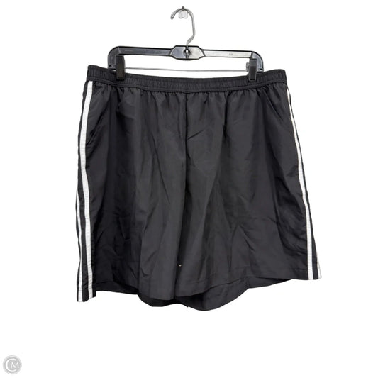 Athletic Shorts By Just My Size In Black & White, Size: 3x