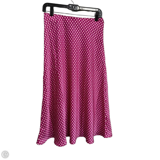 Skirt Midi By Talbots In Pink & White, Size: 2