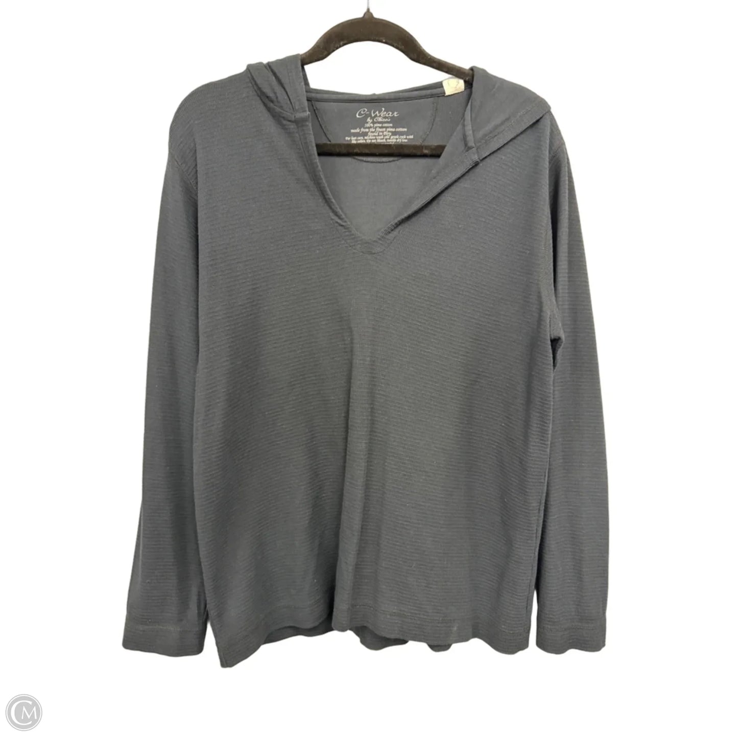 Top Long Sleeve By Chicos In Black, Size: M