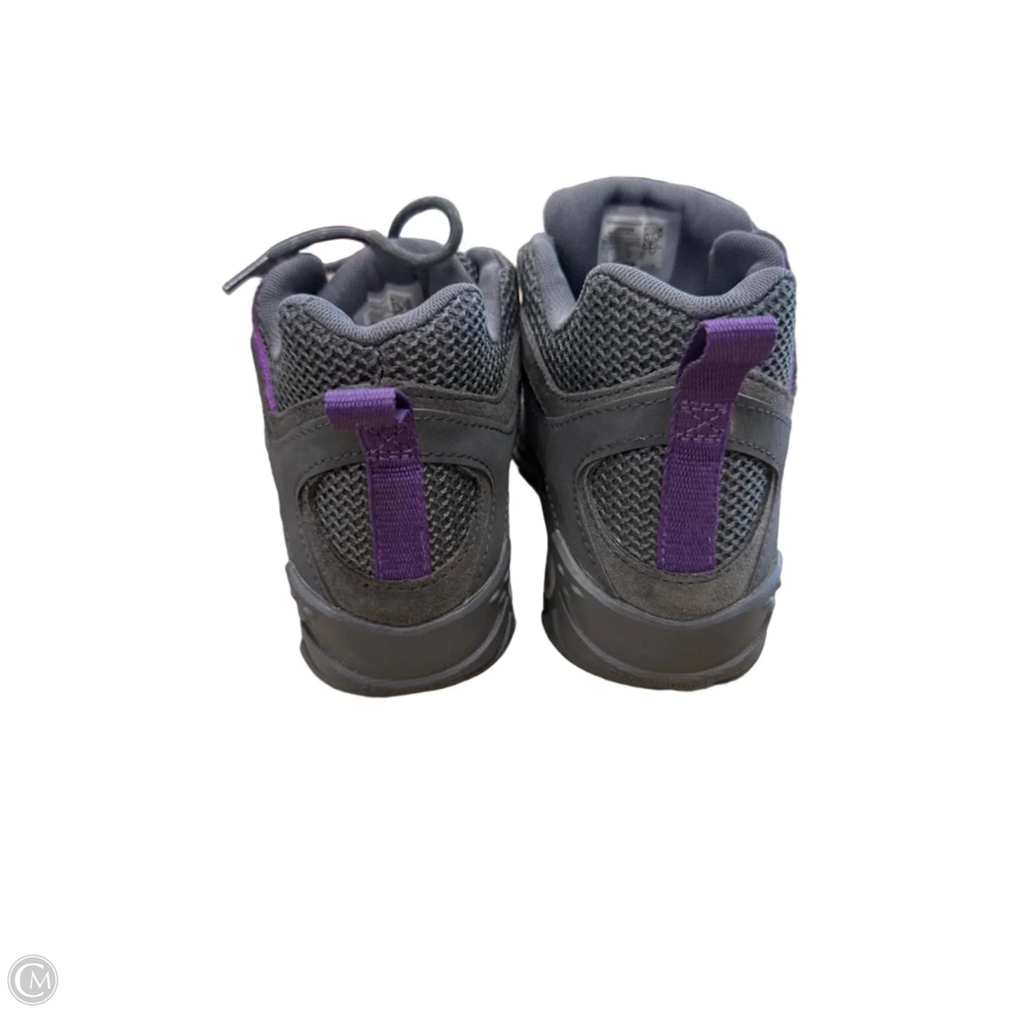 Shoes Hiking By Merrell In Grey & Purple, Size: 8