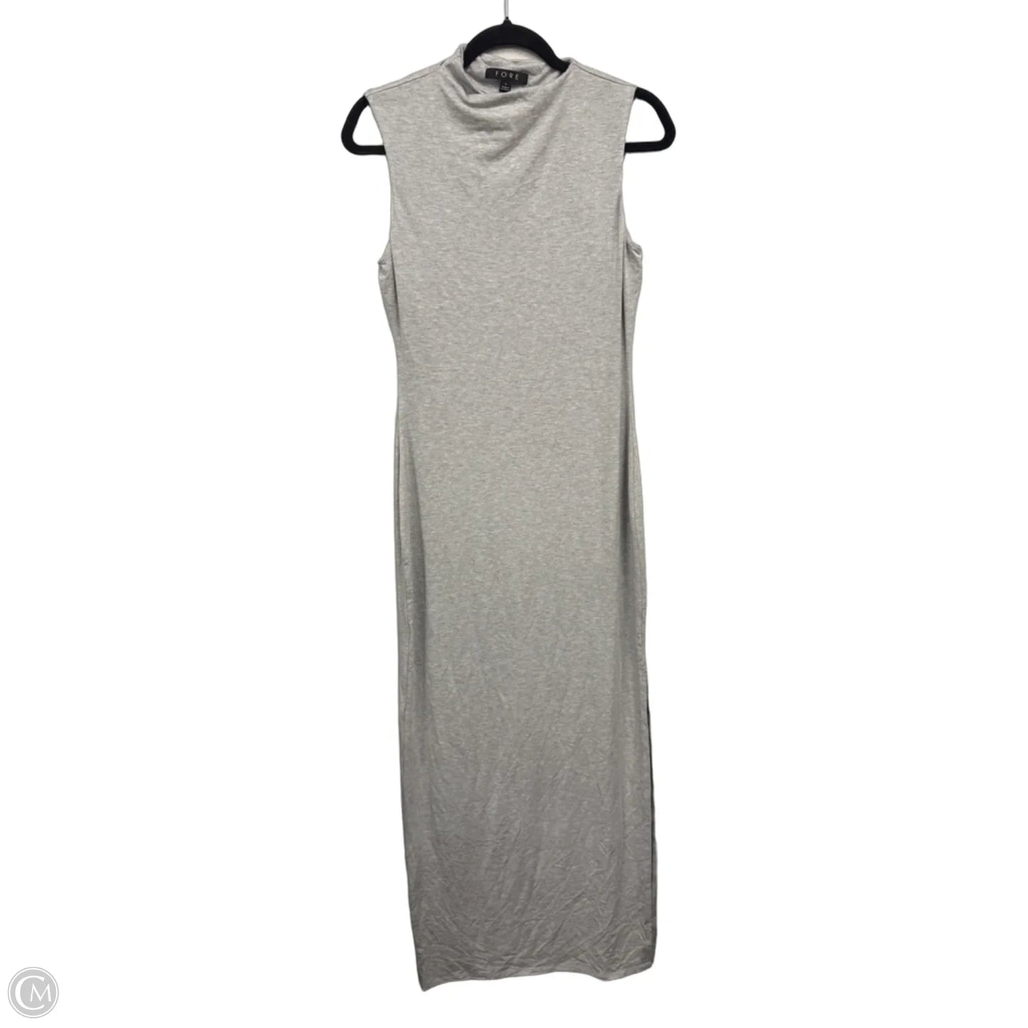 Dress Casual Maxi By Fore In Grey, Size: L