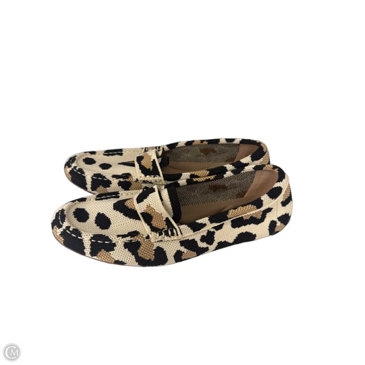 Shoes Flats By Clothes Mentor In Black & Cream, Size: 10.5