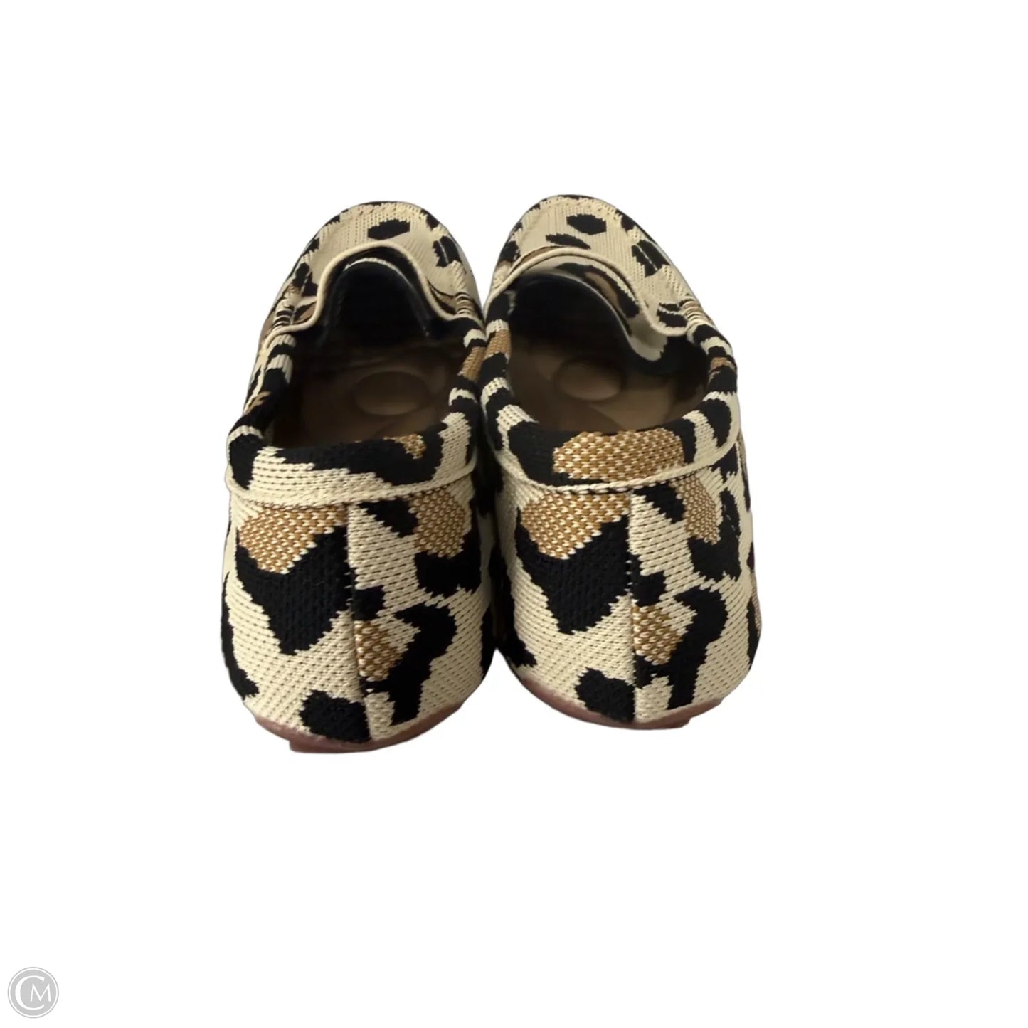 Shoes Flats By Clothes Mentor In Black & Cream, Size: 10.5