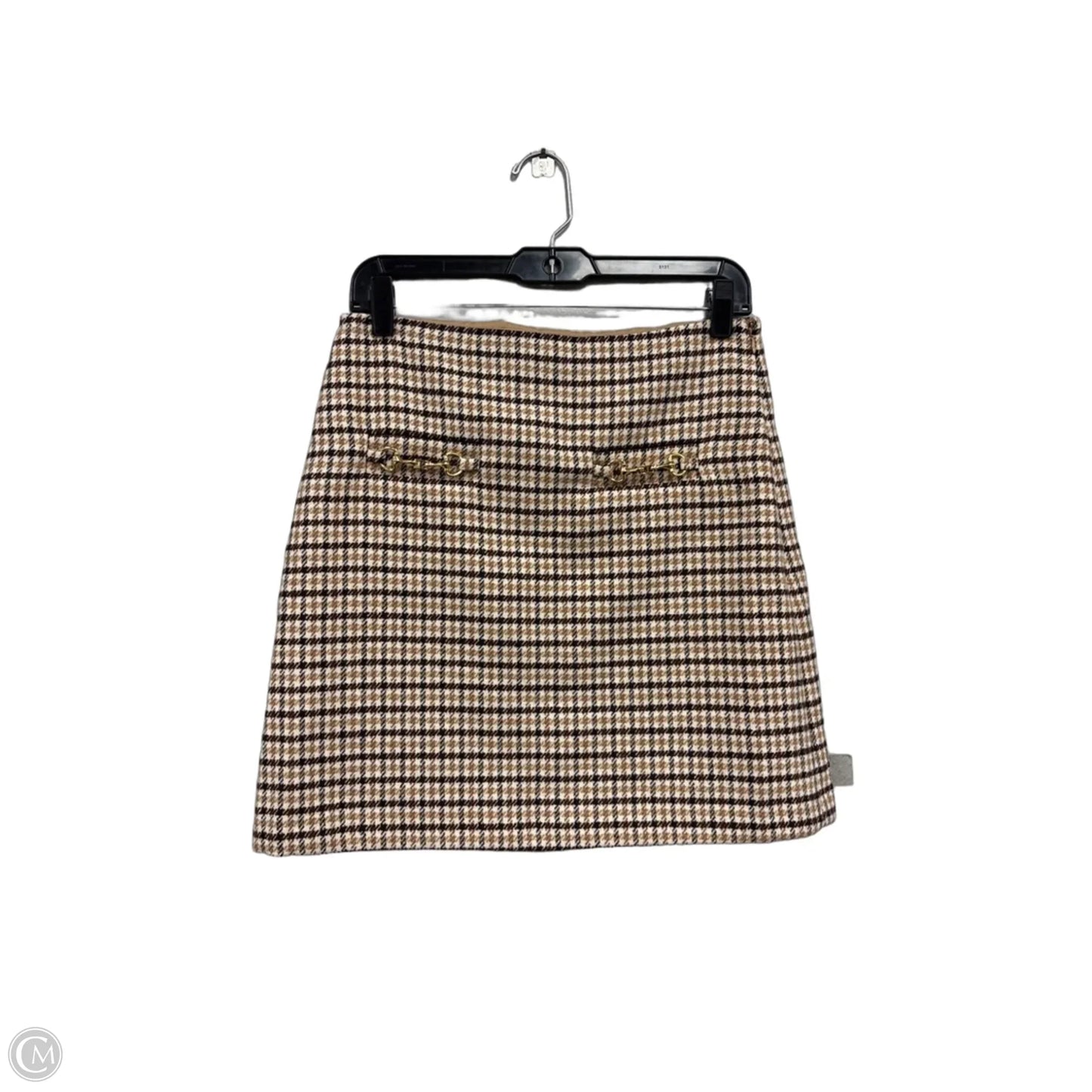Skirt Mini & Short By Loft In Brown & Cream, Size: 4