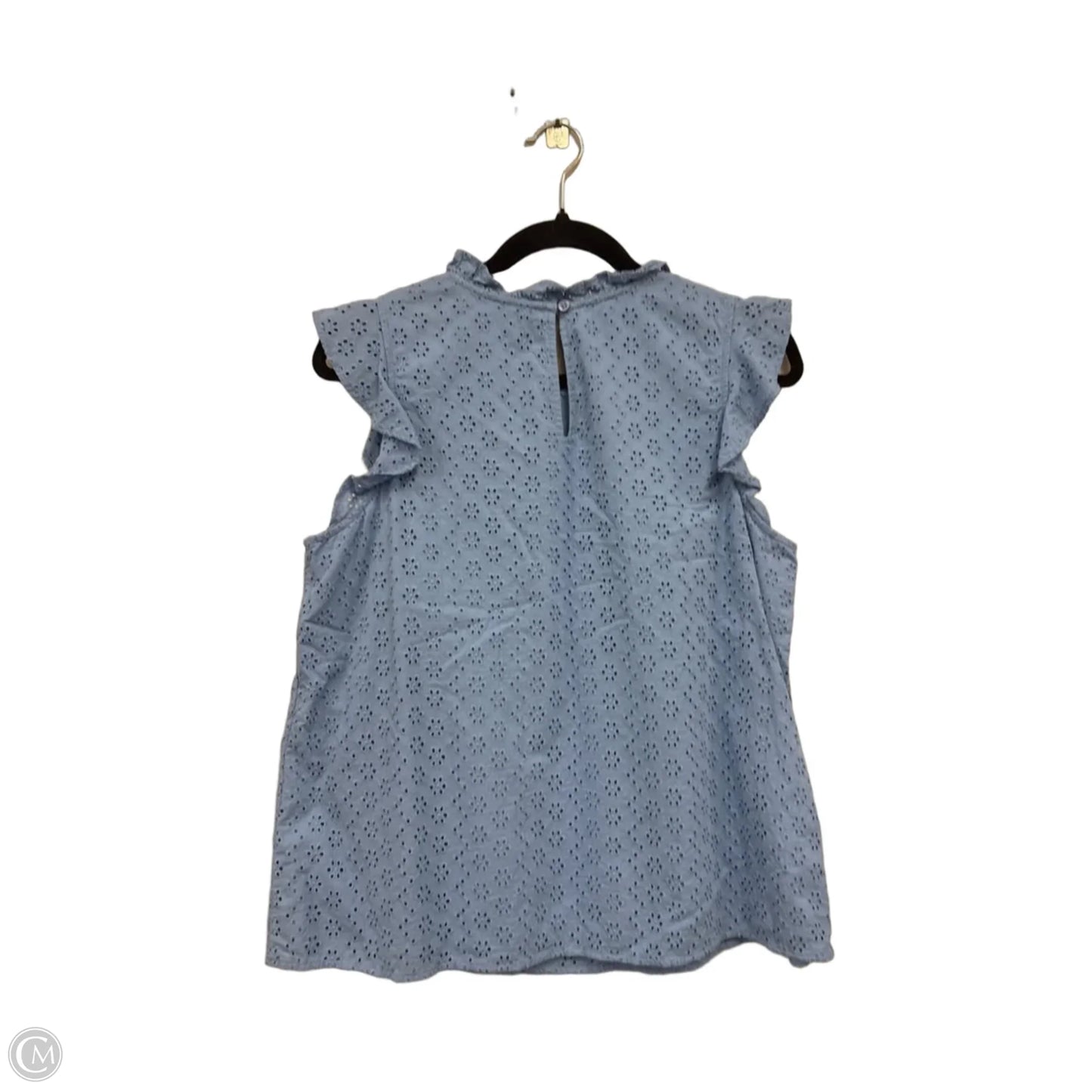Top Short Sleeve By Ann Taylor In Blue, Size: Lp