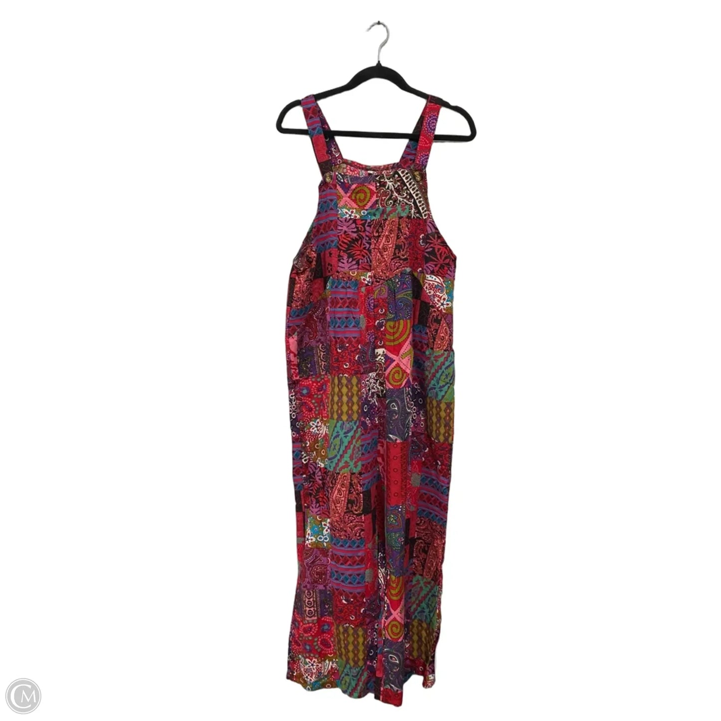 Overalls By Clothes Mentor In Purple & Red, Size: Xl