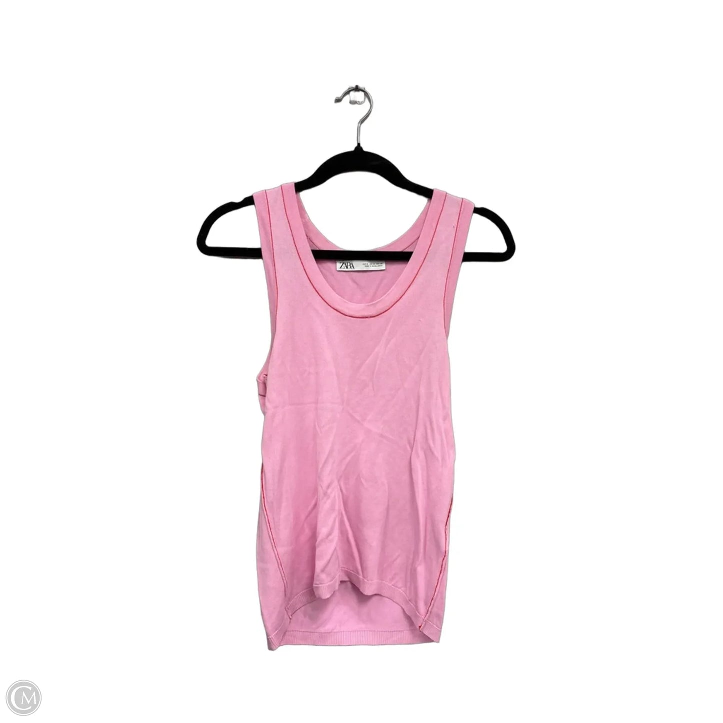 Top Sleeveless By Zara In Pink, Size: M
